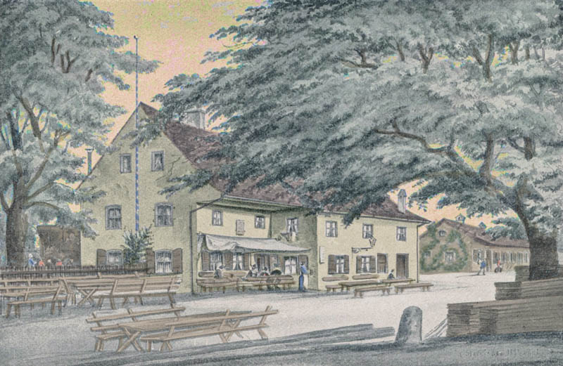 Gasthaus „zum grünen Baum“ 1884