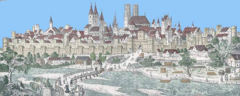 Die Stadt München wie dieselbe im Jahre 1493 bestand