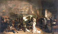 Courbet Gustave - Die schlafende Spinnerin