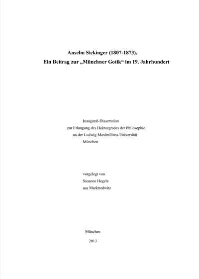 Hegele Susanne - Anselm Sickinger (1807-1873)